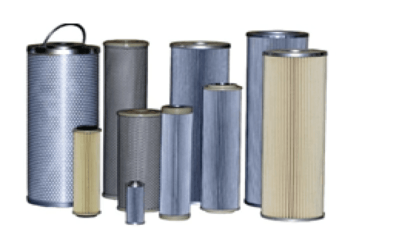 Assorted industrial filter elements and cartridges