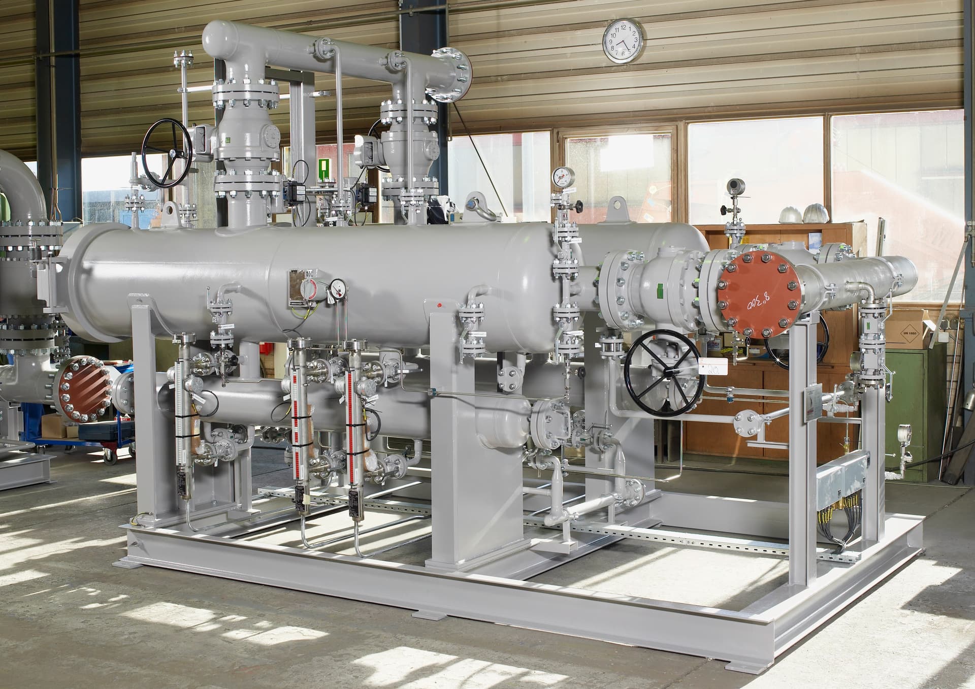 Fuel gas conditioning unit in factory